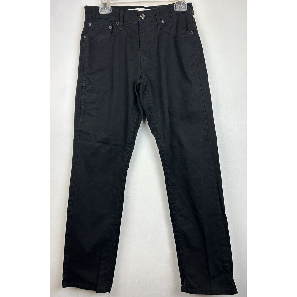 Levis Black Jeans Mens 30x31 Athletic Fit Cotton Blend Signature Gold